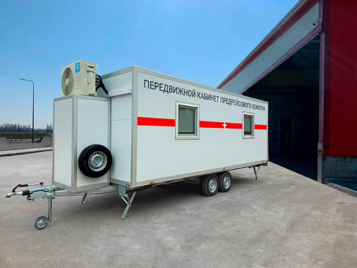 Передвижной кабинет предрейсового осмотра К-600